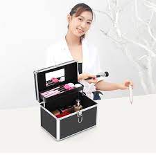 box jewelry aluminum makeup case