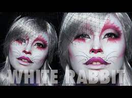 white rabbit makeup tutorial alice in
