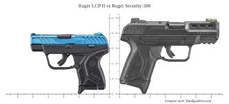 ruger lcp ii vs ruger security 380 size