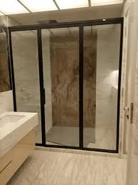 Black Frame Glass Shower Enclosure