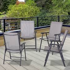 Outsunny 4 Piece Folding Dining Chair