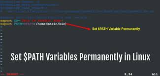 path variables permanently in linux