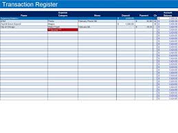 create a checkbook register in excel