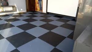 black pathway rubber tile size