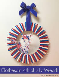 clothespin 4th of july wreath mommy