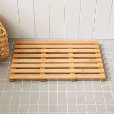 slatted bamboo bath mat west elm