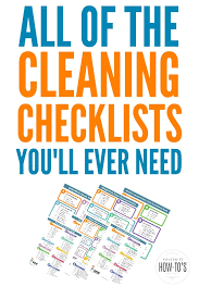 Unfolded House Cleaning Flow Chart 2019