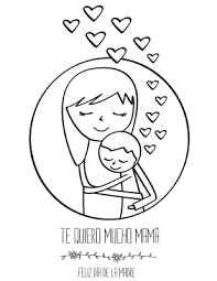 En este dibujo se puede colorear una chica que hace un gran abrazo a su madre en forma de corazón. Tarjeta Del Dia De La Madre Para Colorear Tarjetas Del Dia De Las Madres Dibujos Del Dia De Las Madres Dia De Las Madres