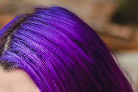 how to dye dark hair purple without