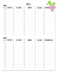 Printable Monthly Bill Payment Calendar Livedesignpro Co