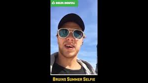I was kind of dancing with these glasses out in the . Bruins Summer Selfie Pastrnak Nhl Com
