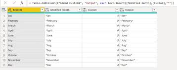 text insert power query function