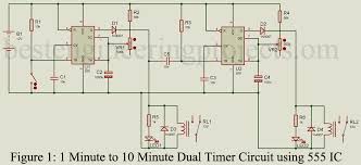 The circuit implemented in this project is basically an astable mode of operation of the 555 timer ic. Adjustable Dual Timer Circuit Using 555 Timer Ic Engineering Projects