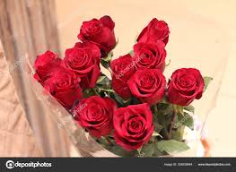 bouquet red roses valentines day love