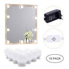 Led Makeup Mirror Lights 4000k 10bulbs Plug In Mirror Not Included Aiboo