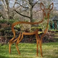 Deer Sculpture Deer Sculpture Rust