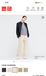 uniqlo cotton relaxed ankle pants