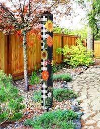 Autumn Blooms Art Pole Art Poles