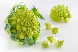 Brown spots are a sign that the romanesco is a little old; Romanesco