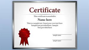 Free Editable Certificate Template For Powerpoint