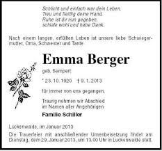 Emma Berger | Nordkurier Anzeigen