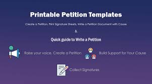 Petition Templates Create Your Own Petition With 20 Templates