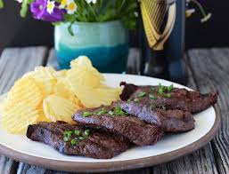 red wine and garlic elk steak recipe