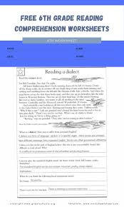 Reading in french is an excellent way to learn new vocabulary and get familiar with. Free 6th Grade Reading Comprehension Worksheets For August 2021 Worksheets Free