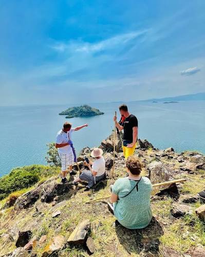 Hiking Napoleon Island on Lake Kivu in Rwanda
