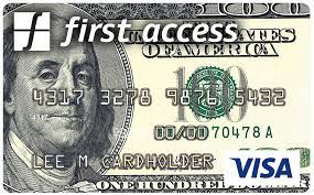 Maybe you would like to learn more about one of these? First Access Solid Black Visa Credit Card