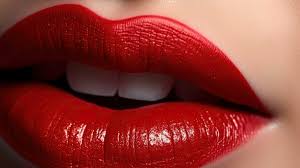 creative makeup design of rad lips