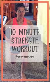 10 minute post run strength workout
