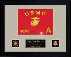 framed marine corps guidon gift 16 x