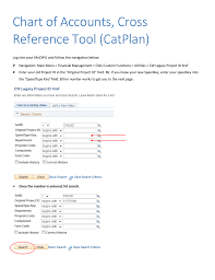 Chart Of Accounts Cross Reference Tool Catplan