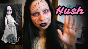 hush living dead doll inspired makeup