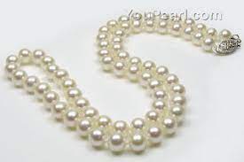 white round freshwater pearl necklace