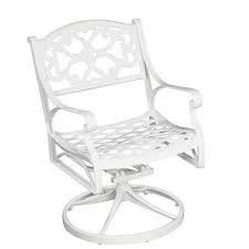 Homestyles Sanibel White Swivel Rocking