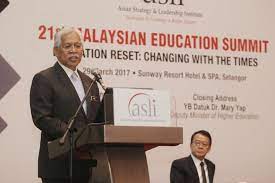 The minister is supported by deputy ministers of education, who are senator dato' dr. Ukm Uitm To Kickstart Gap Year Programme In September 2017 Higher Education Minister