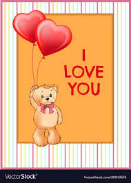 poster cute teddy bear vector image