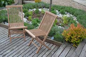 Oxford Teak Folding Garden Chair