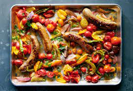 One Sheet Sausage And Peppers gambar png