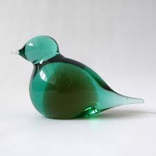 Zelezny Brod Sklo Art Glass Bird By