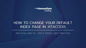 default index page in the htaccess file
