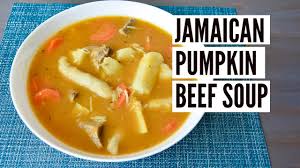 jamaican pumpkin beef soup now you re