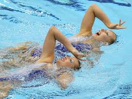 how synchronized swimmers go for the