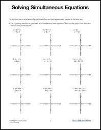 graphing systems of equations activity