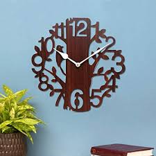 brown wall clocks for bedroom wall
