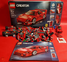 This is used but comes with instructions & box. Lego Creator Expert Ferrari F40 Kit 10248 Red Race Car 6099998 Set Legos W Box 1849844849