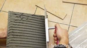 adhesive to fix the tiles