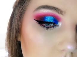 electric blue makeup tutorial beauty